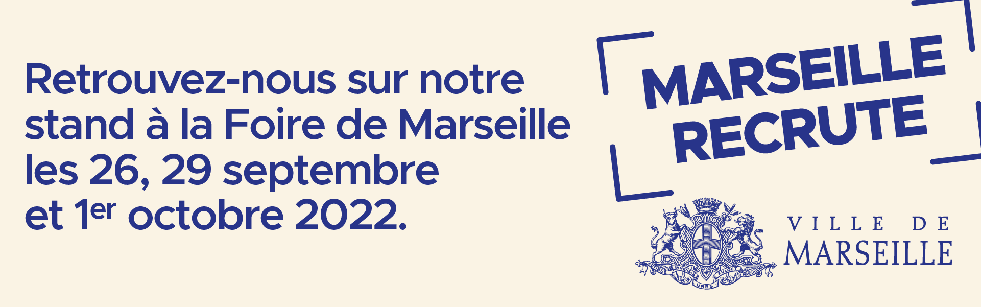 Marseille recrute à la Foire : venez découvrir nos offres d’emploi !