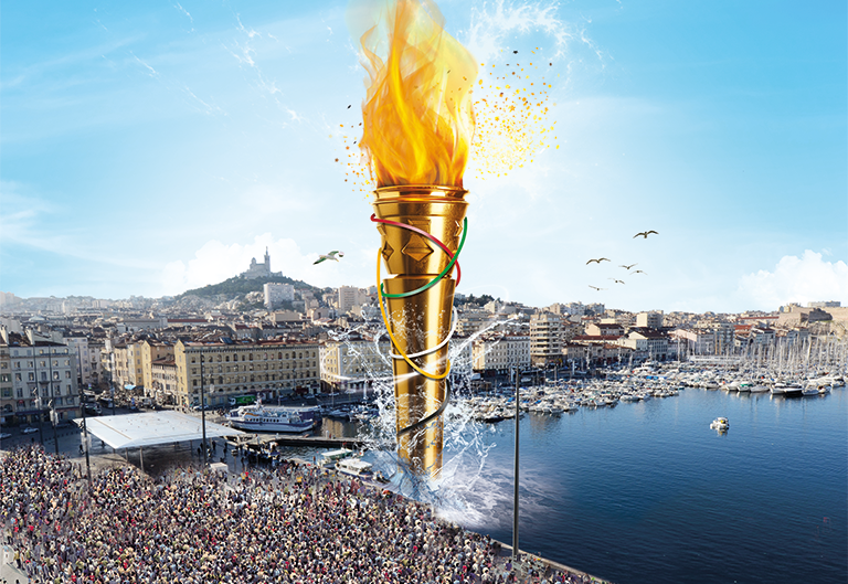 Retrouvez le programme de la journée du 8 mai pour l'arrivée de la Flamme Olympique à Marseille